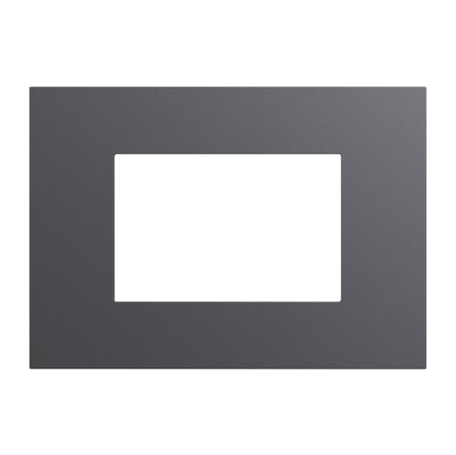 URMET - Placca 3 moduli Lybra tecnopolimero Titanio 27803.TT