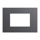 URMET - Placca 3 moduli Lybra tecnopolimero Titanio 27803.TT