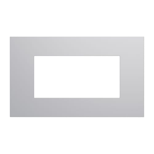 URMET - Placca 4 moduli Lybra tecnopolimero Alluminio