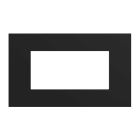 URMET - Placca 4 moduli Lybra tecnopolimero Nero 27804.NR