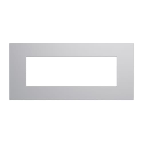 URMET - Placca 6 moduli Lybra tecnopolimero Alluminio 27806.AL