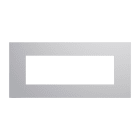 URMET - Placca 6 moduli Lybra tecnopolimero Alluminio 27806.AL