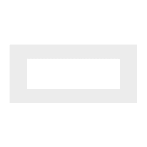 URMET - Placca 6 moduli Lybra tecnopolimero Bianco