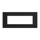 URMET - Placca 6 moduli Lybra tecnopolimero Nero