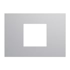 URMET - Placca 3 moduli centrati Lybra tecnopolimero Alluminio