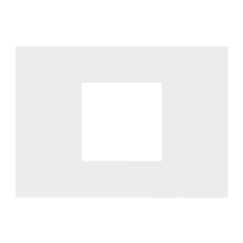 URMET - Placca 3 moduli centrati Lybra tecnopolimero Bianco 27812.BN