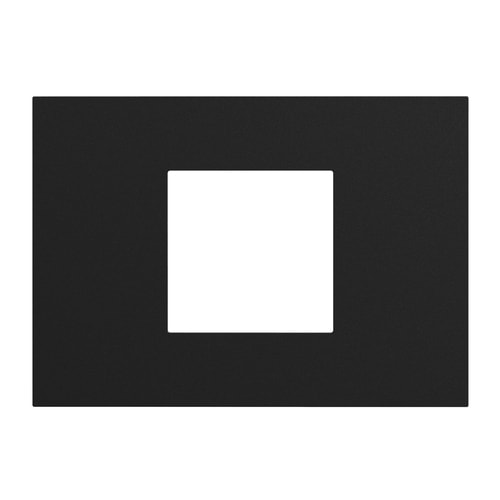 URMET - Placca 3 moduli centrati Lybra tecnopolimero Nero 27812.NR