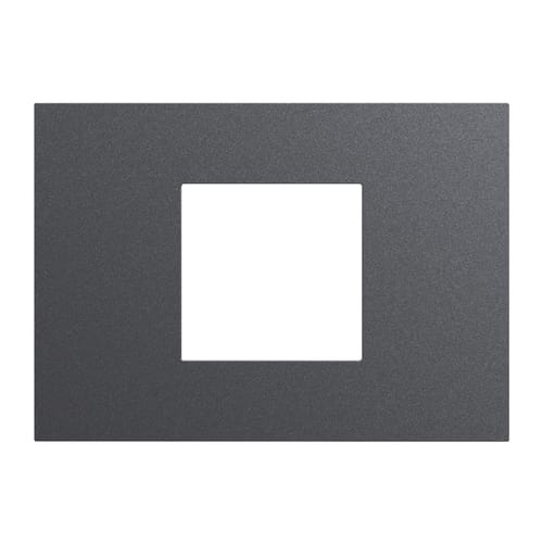 URMET - Placca 3 moduli centrati Lybra tecnopolimero Titanio