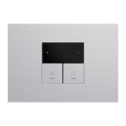 URMET - Kit supporto+placca Lybra con termostato Wi-Fi Alluminio 27855.AL