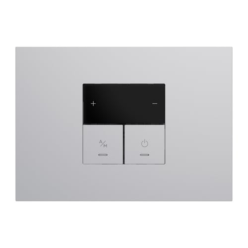 URMET - Kit supporto+placca Lybra con termostato Wi-Fi Alluminio