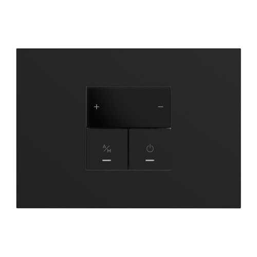 URMET - Kit supporto+placca Lybra con termostato Wi-Fi Nero