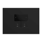 URMET - Kit supporto+placca Lybra con termostato Wi-Fi Nero