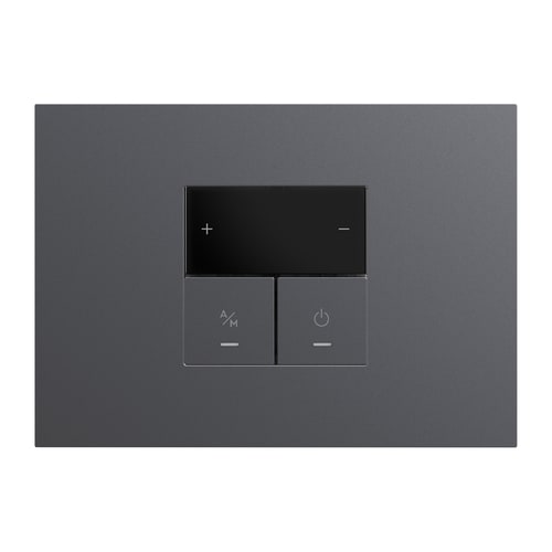 URMET - Kit supporto+placca Lybra con termostato Wi-Fi Titanio 27855.TT