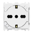 URMET - Presa universale P40 clean 2 moduli 2P+T 16A-250V Lybra Bianco 27991.B