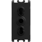 URMET - Presa P11 per kit 1 modulo 2P+T 10A-250V Lybra Nero 27992.N