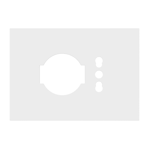 URMET - Placca kit P40+P11/173 moduli Lybra tecnopolimero Bianco 27994.BN