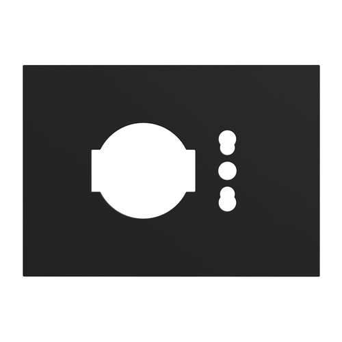 URMET - Placca kit P40+P11/173 moduli Lybra tecnopolimero Nero 27994.NR