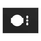 URMET - Placca kit P40+P11/173 moduli Lybra tecnopolimero Nero 27994.NR