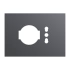 URMET - Placca kit P40+P11/173 moduli Lybra tecnopolimero Titanio