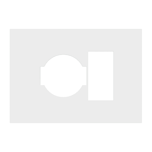 URMET - Placca kit P40+USB3 moduli Lybra tecnopolimero Bianco