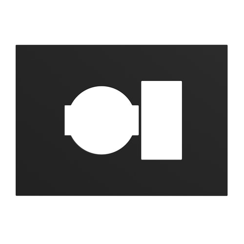 URMET - Placca kit P40+USB3 moduli Lybra tecnopolimero Nero 27995.NR