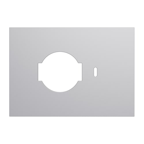 URMET - Placca kit P40+Pulsante3 moduli Lybra tecnopolimero Alluminio 27996.AL