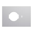 URMET - Placca kit P40+Pulsante3 moduli Lybra tecnopolimero Alluminio 27996.AL