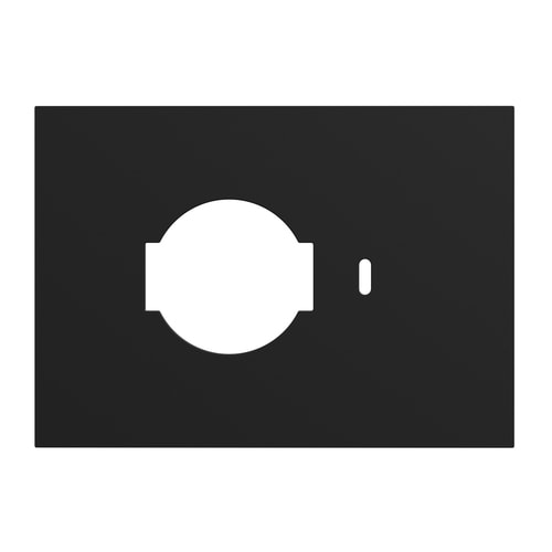 URMET - Placca kit P40+Pulsante3 moduli Lybra tecnopolimero Nero 27996.NR