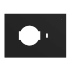 URMET - Placca kit P40+Pulsante3 moduli Lybra tecnopolimero Nero 27996.NR