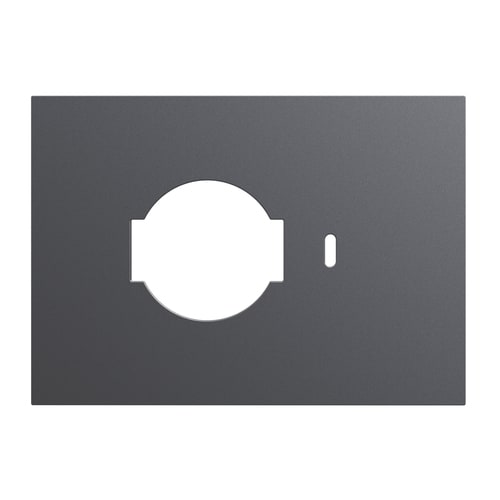 URMET - Placca kit P40+Pulsante3 moduli Lybra tecnopolimero Titanio