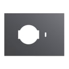 URMET - Placca kit P40+Pulsante3 moduli Lybra tecnopolimero Titanio