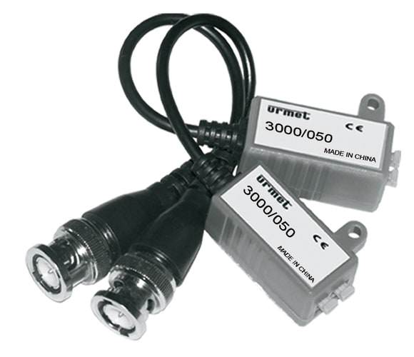 URMET - Balun passivo per lunghe distanze, coppia TX/RX, ideale per Building&Retail, supporta video fino a 100-300m.