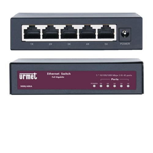 URMET - Switch 5 porte 10/100/1000m e serie EDGE. 3000/400A