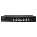 URMET - Switch 16 porte PoE 10/100Mbps + 2 porte 10/100Mbps + 1 slot SFP 1Gb serie EDGE SWITCH 16X 10/100 POE+2 UPLINK.