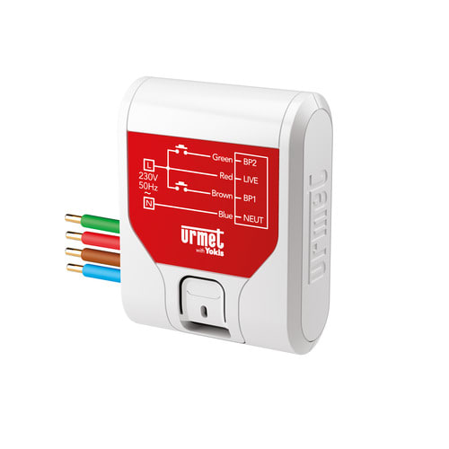 URMET - Trasmettitore a 2 canali indipendenti sistema Zigbee Yokis UP ad incasso alimentato 230V
