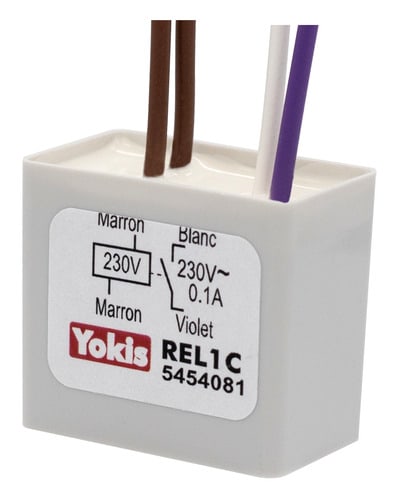 URMET - Dispositivo per centralizzazione in impianti trifase, sistema filare REL1C RELO 230V, NA 230V/0,1A. 5454081