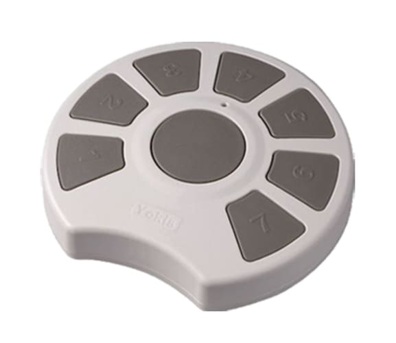 URMET - Telecomando Radio Classic Galet8T, 8 pulsanti indipendenti, da tavolo, grigio.