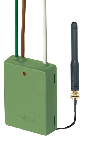 URMET - Trasmettitore a 2 canali con antenna esterna, sistema radio Power, ad incasso E2BPPX Power.