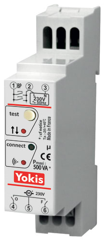 URMET - Modulo tapparella elettronico 500W sistema Radio Power da barra DIN MVR500MRP POWER MOD.TAPPARELLA.