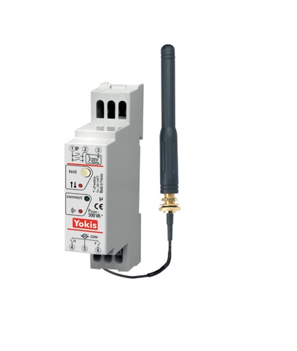 URMET - Modulo tapparella elettronico 500W con sistema Radio Power da barra DIN e antenna esterna MVR500MRPX POWER:MOD TAPPAR. C.