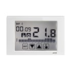 URMET - Cronotermostato radio THERMARP con sistema Radio Power, alimentazione a batteria e contatto caldaia interno, programmazione settimanale TOUCH.