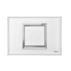 URMET - trasmettitore a 1 pulsante sistema radio power a muro con estetica nea expì bianca per scatole da incasso a 3 moduli tlm1t503p power telec muro 1p
