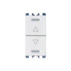 URMET - Trasmettitore radio alimentato per centralizzazione tapparella, sistema RF Power, pulsante doppio SALITA/DISCESA serie NEA ABE2BPP-UP Simon-Urmet MODULO TAPP.