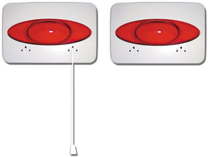 URMET - Kit chiamata allarme bagno Ermes con terminale interno e esterno, sirena acustica, SOS bagni.