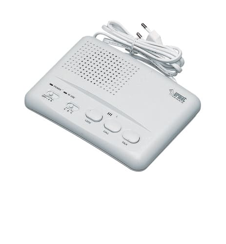 URMET - Dispositivo interfonico ad onde convogliate con 2 canali di conversazione, colore grigio INTERFONICO 2CAN.STAZ.SING. MF. 8202/1