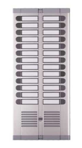 URMET - Modulo per pulsantiera in monolitica 925, 26 pulsanti su 2 file, completo di supporto elettrico.