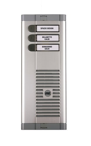 URMET - Pulsantiera 3 pulsanti su 1 fila, per posto esterno, in materiale 925. 925/103