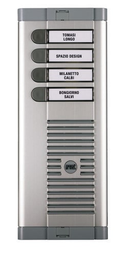 URMET - Pulsantiera 4 pulsanti su 1 fila con posto esterno, modello 925.