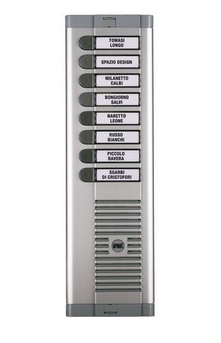 URMET - Pulsantiera 8 pulsanti su 1 fila con posto esterno, modello 925.