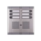 URMET - Pulsantiera 6 pulsanti su 2 file con predisposizione per esterno, modello 925. 925/206